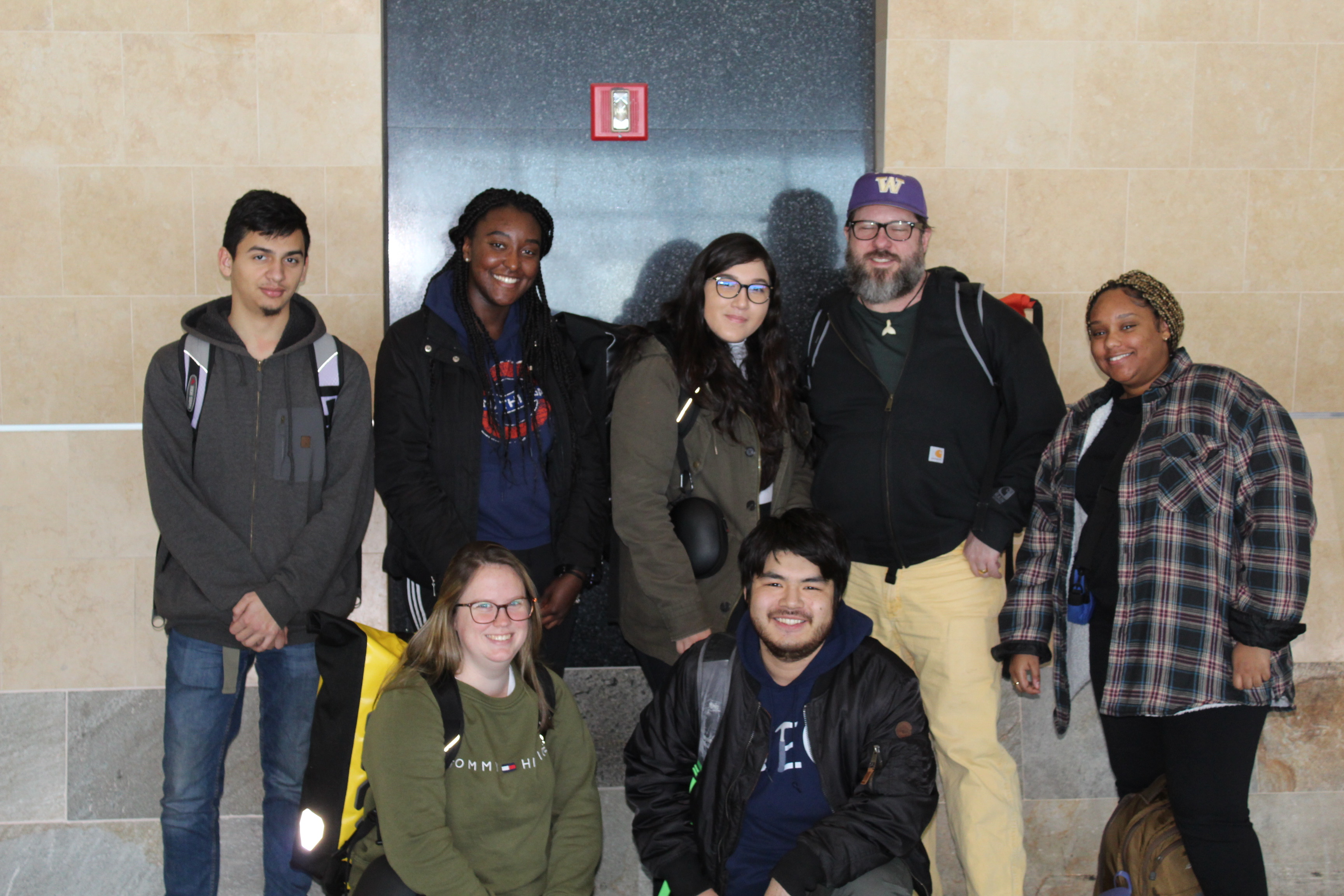 Part of the Neanderthal Lab at JFK, before their BRAVOSEIS '20 Expedition Feb. 3, 2020